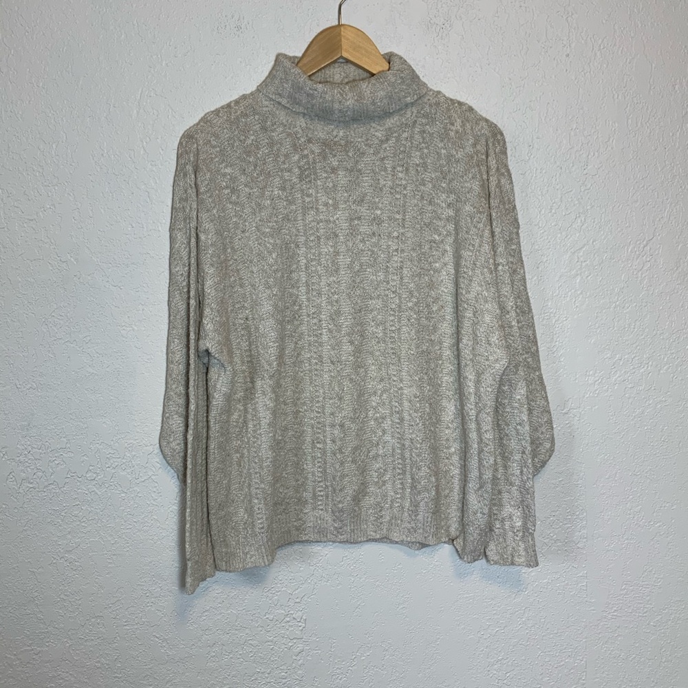 Chelsea Gardens VTG Turtleneck Cream Sweater large